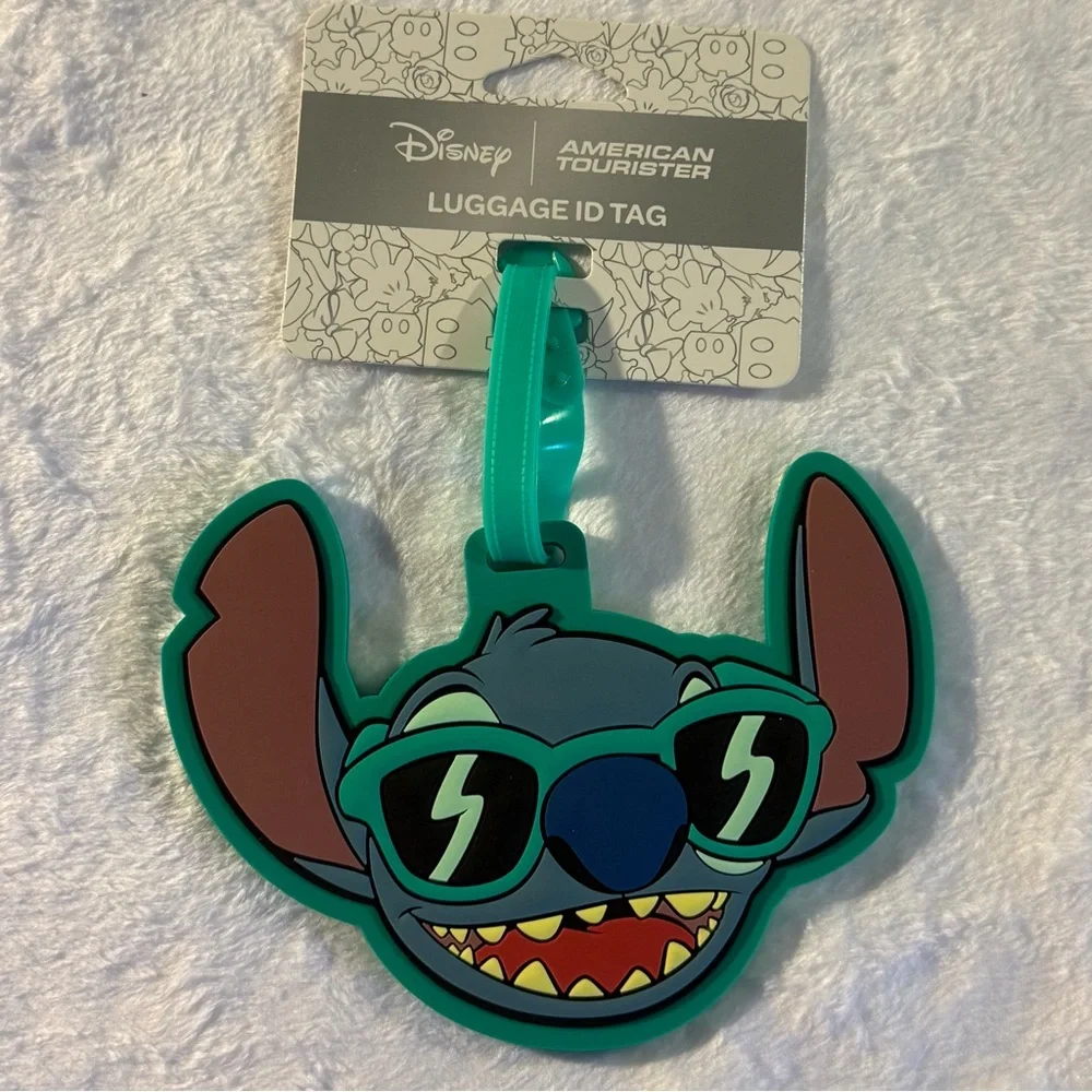 American Tourister Disney Luggage ID Tag - Blue and Brown - Picture 1 of 8